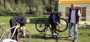 Bike kemp ( Den 3. - Technika - kemp Kateřina a ukázka správné údržby kola se soutěží)