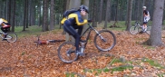 Podzimní MTB kemp Hostinné 2. den - technika jízdy v praxi