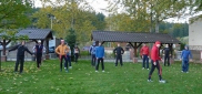 Podzimní MTB kemp Hostinné 3. den - Rozcvička a nácvik tréninkové prvků