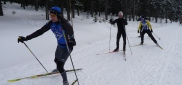 Zimní kemp Harrachov - Sobota (17. 1.), vytrvalostní trénink po hřebenech Krkonoš