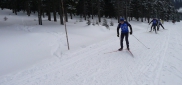 Zimní kemp Harrachov - Sobota (17. 1.), vytrvalostní trénink po hřebenech Krkonoš