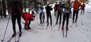 Zimní kemp Harrachov - Sobota (17. 1.), vytrvalostní trénink po hřebenech Krkonoš