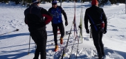 Zimní kemp Harrachov - Sobota (17. 1.), vytrvalostní trénink po hřebenech Krkonoš