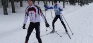 Zimní kemp Harrachov - Sobota (17. 1.), vytrvalostní trénink po hřebenech Krkonoš