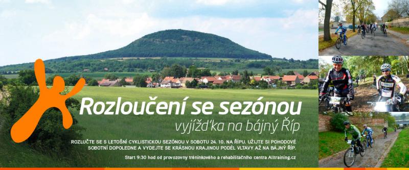 Rozlučte s letošní cyklistickou sezónou na bájném Řípu s Alltraining.cz v sobotu 24. 10.2015!