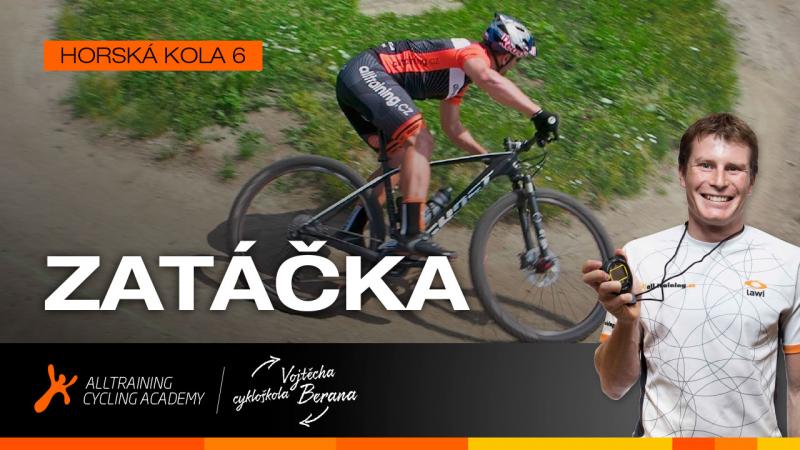 Průjezd zatáčkou na horském kole | obrázek 